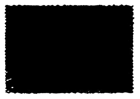 rectangle frame rendered in vigorous strokes of an ink brush.transparent background.の写真素材