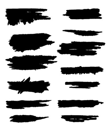Black Brush Strokes pattern setの素材
