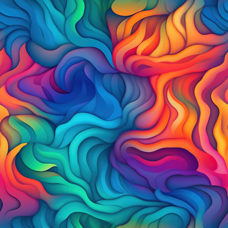 Abstract colorful wavy background. Vector illustration. Can be used for wallpaper, pattern fills, web page background, surface texturesの素材