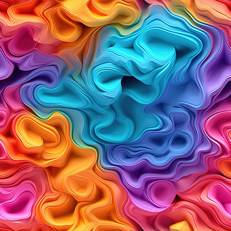 Abstract coloring background of the gradient with visual wave, twirl and lighting effectsの素材