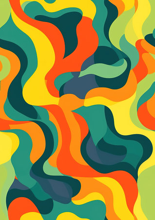 Abstract colorful background. Vector illustration. Eps 10. Colorful waves.の素材