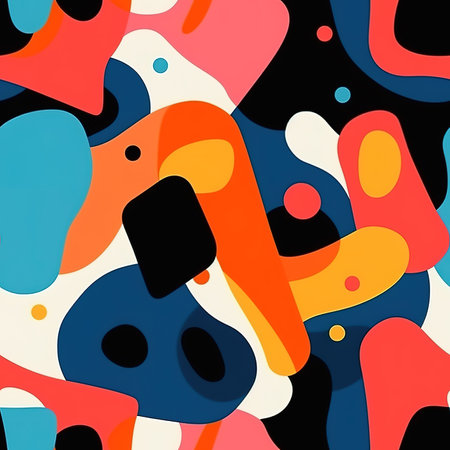 Colorful background with abstract shapes. Vector illustration. Eps 10.の素材