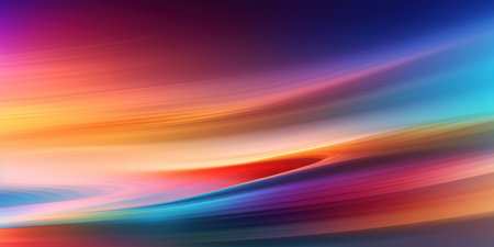 abstract background with smooth lines in blue, red and yellow colorsの素材