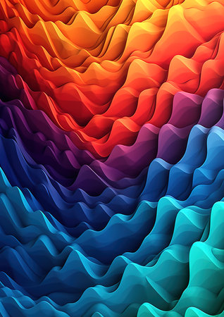 Colorful abstract background with waves. Vector illustration. EPS 10.の素材