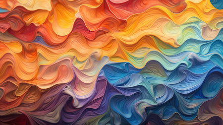 Colorful abstract background. Psychedelic multicolored texture.の素材