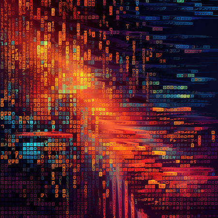Abstract artificial intelligence technology background.の素材
