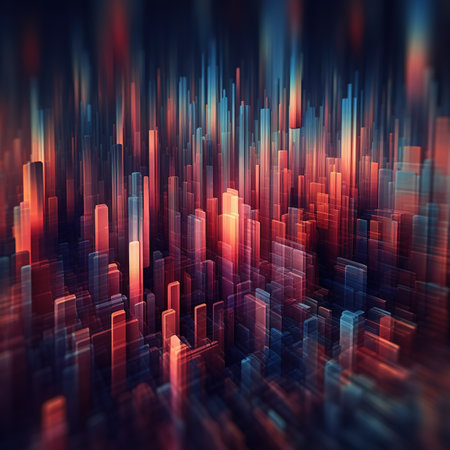 abstract colorful background with some cubic elements in itの素材