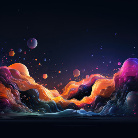 Abstract colorful background with space for your text.の素材