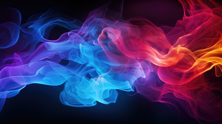 Abstract light art background with dynamic particles. Futuristic wave. illustration.の素材