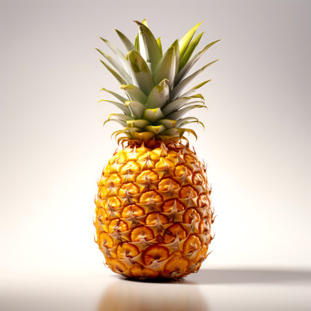 Pineapple isolated on white background.の素材