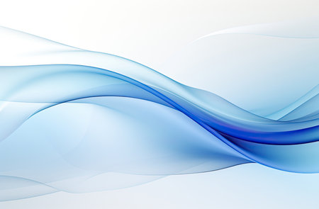 Abstract blue background for the screen, in the style of fine lines, delicate curves, soft mist, soft tonal shifts.の素材