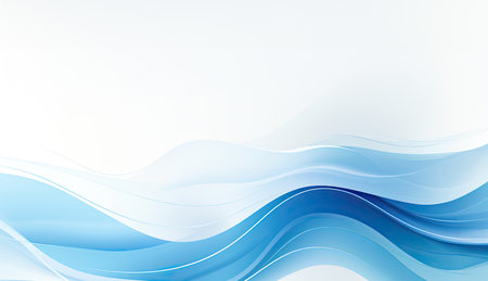 Abstract blue background for the screen, in the style of fine lines, delicate curves, soft mist, soft tonal shifts.の素材