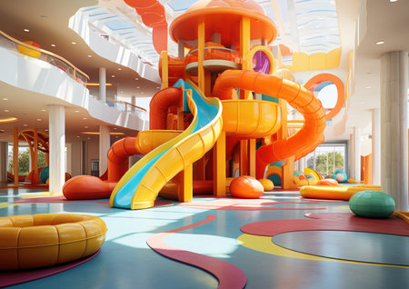 Children's playground indoor facilitiesの素材