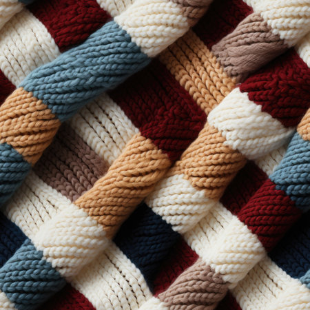 kilt seamless pattern, knit material with neutral tonesの素材