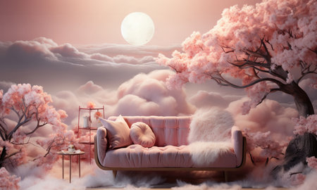 Chinese Mid-Autumn Festival in Chinese wonderland backgroundの素材