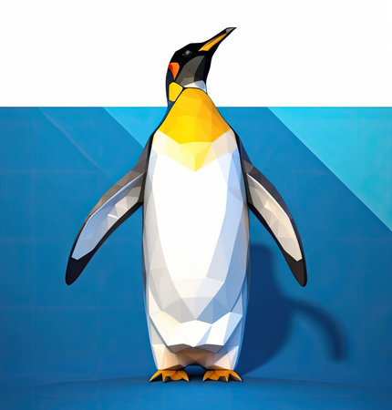 cute cartoon character of penguinの素材
