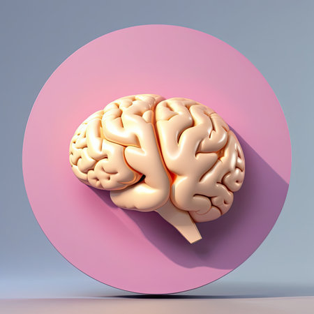 cute 3d cartoon human brainの素材