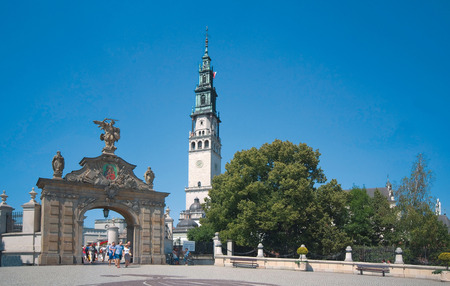 Jasna Gora monastery in Czestochowa, Lubomirski Gate, Polandの写真素材
