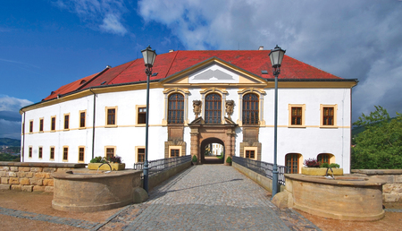 Casltle in Decin, Ceske Svycarsko, Czech Republicのeditorial素材