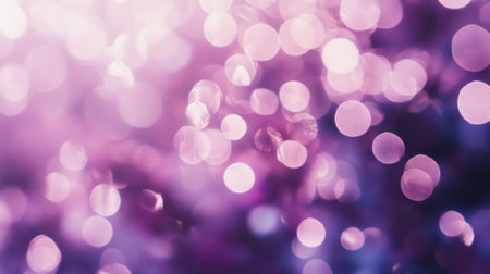 Blurred abstract circles in shades of purple and pink with ample copy space for branding or messaging.の素材