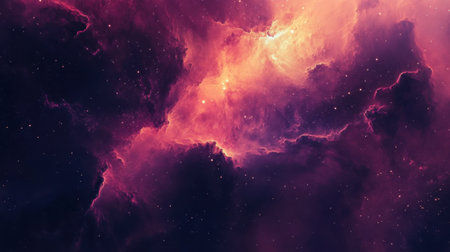 A breathtaking abstract galaxy scene with swirling nebulae, vivid starfields, and cosmic energyの素材