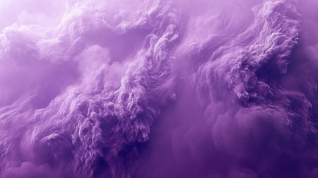 Abstract artwork featuring a vibrant purple smoke trail with ethereal haze and glowing texture, swirling softly in 3Dの素材