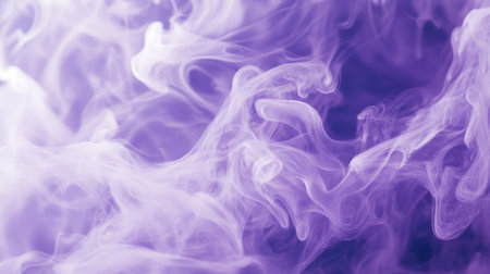 Vibrant purple smoke swirling in an ethereal haze, glowing textures flowing in an abstract dreamlike designの素材