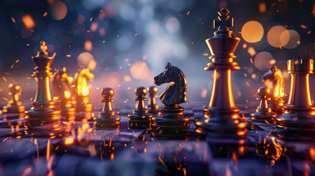 Concept design of chess, emphasizing strategy and intellectual aspectsの素材