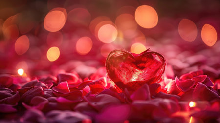 Symbol of love background, featuring romantic and heartfelt elementsの素材