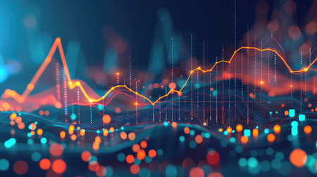 Comprehensive financial data visualization including GDP growth, inflation rates, unemployment trends, and stock market analysis, essential for understanding economic conditionsの素材
