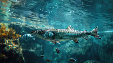 Barracuda swimmingの素材