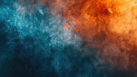 Vibrant blue and orange light texture overlay background, ideal for adding energy and color to designsの素材
