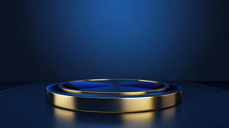 Chic blue base with luxurious finish, perfect for highlighting the best awards or exclusive products. Vector imagesの素材