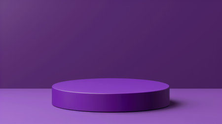 Chic purple pedestal with elegant finish, perfect for highlighting the best awards or high-end products. Vector illustrationの素材