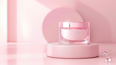 Chic pink base with elegant finish, perfect for highlighting the best awards or high-end products. Vector imagesの素材