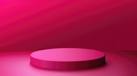 High-end pink base, perfect for presenting top awards or high-quality product displays. Vector imagesの素材