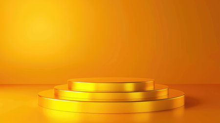 Refined yellow base, ideal for showcasing prestigious awards or luxury products. Vector imagesの素材