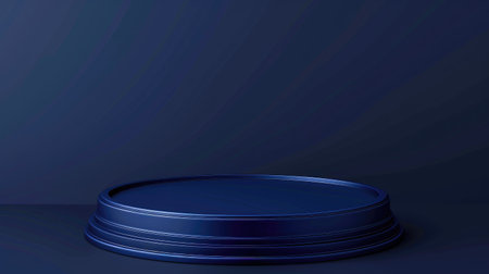 Stylish indigo base, ideal for showcasing top awards or high-end product displays. Vector imagesの素材