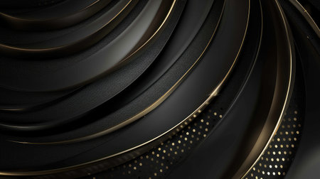 Black and gold award background, perfect for premium wedding cards. Elegant template for grand luxury decorative banners and event invitationsの素材