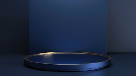 High-end indigo base, perfect for presenting top awards or high-quality product displays. Vector imagesの素材