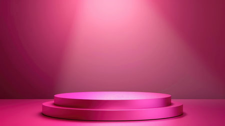 Sophisticated pink base, ideal for showcasing prestigious awards or luxury product displays. Vector imagesの素材