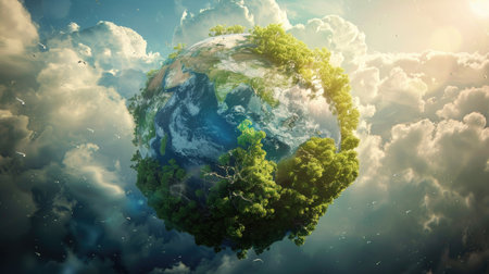 Promoting carbon offset programs and initiatives to offset greenhouse gas emissions and mitigate global warmingの素材