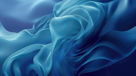 Abstract blue background with soft gradients and waves, perfect for text placement and modern design projectsの素材