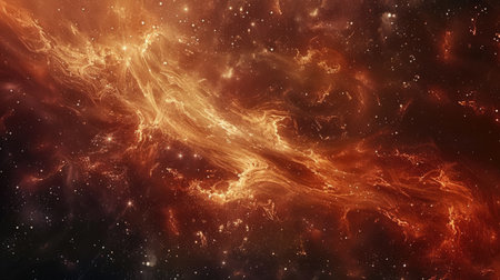 Celestial abstract space background featuring shimmering stars and ethereal nebulae, perfect for cosmic-themed designsの素材