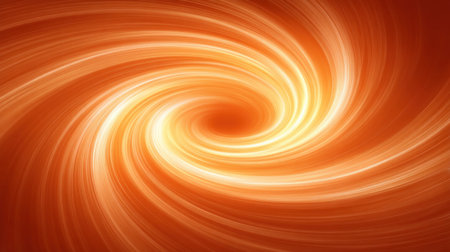 A stunning abstract image featuring a dynamic orange swirl with radiant light effects, perfect for artistic designs, backgrounds, and creative projects.の素材