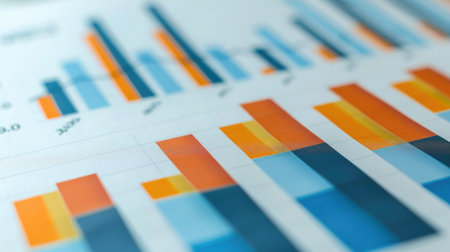 Showcase financial growth with a barometer chart, where increasing levels clearly indicate business progressの素材