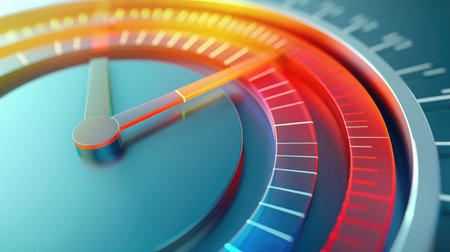 Visualize your financial journey with a barometer chart, showing business growth through progressively higher levels.の素材