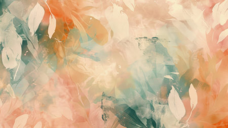 Gentle abstract bohemian pattern background with light, natural tones and simple designsの素材