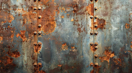 Grunge background of rusted metal, perfect for adding a vintage and distressed look to artistic projects.の素材