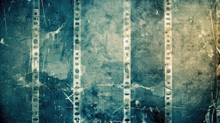 Grungy film texture background with scratches and imperfections, perfect for adding vintage flair to design projects.の素材